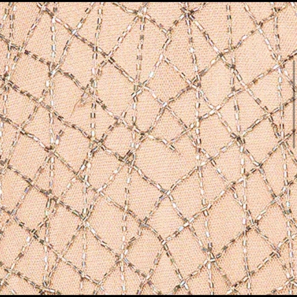 NBD Champagne Beaded Mini Dress - Picture 3 of 7